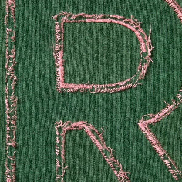 Supreme Frayed Hooded Sweatshirt - Pine (front)