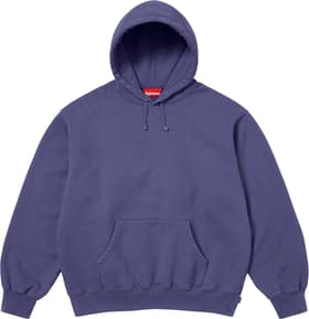 Supreme Frayed Hooded Sweatshirt Washed Navy