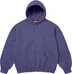 Supreme Frayed Hooded Sweatshirt - Washed Navy (front)