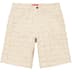 Supreme Frayed Patchwork Baggy Denim Short - Natural (front)