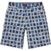 Supreme Frayed Patchwork Baggy Denim Short - Washed Blue (front)