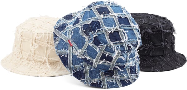 Supreme Frayed Patchwork Denim Crusher - Product Image