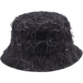 Supreme Frayed Patchwork Denim Crusher Washed Black