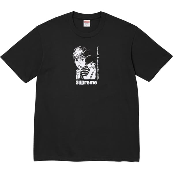 Supreme Freaking Out Tee - Black (front)