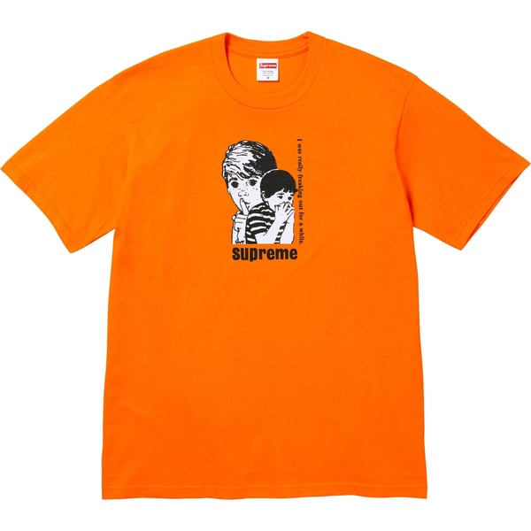 Supreme Freaking Out Tee - Orange (front)