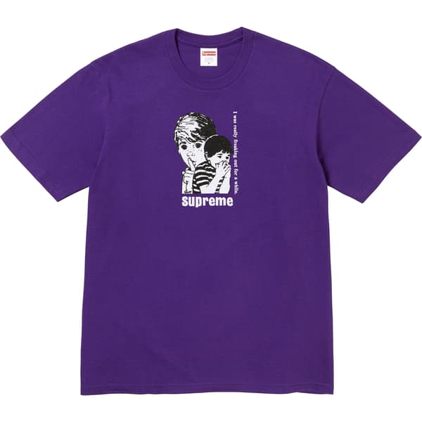 Supreme Freaking Out Tee - Purple (front)
