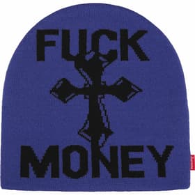 Supreme Fuck Money Beanie Royal