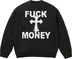 Supreme Fuck Money Sweater - Black (front)