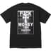 Supreme Fuck Money Tee - Black (front)