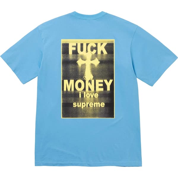 Supreme Fuck Money Tee - Bright Blue (front)