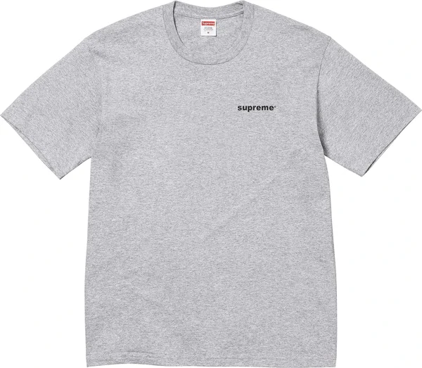 Supreme Fuck Money Tee - Heather Grey (front)
