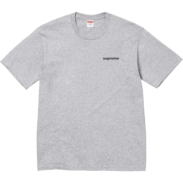 Supreme Fuck Money Tee - Heather Grey (front)