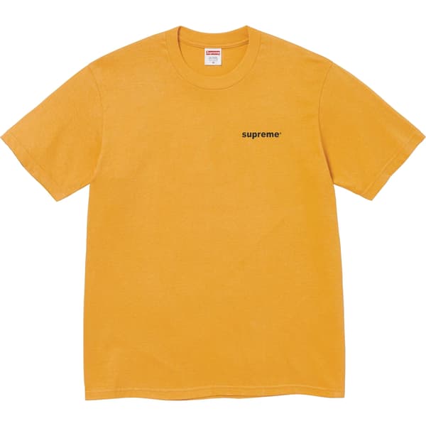 Supreme Fuck Money Tee - Mustard (front)