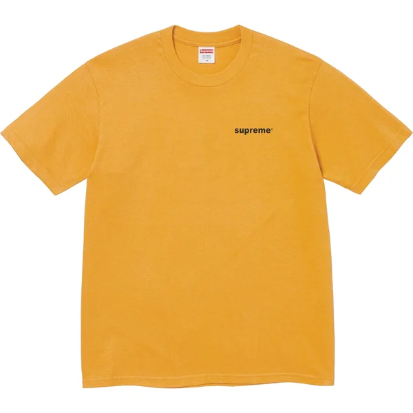 Supreme Fuck Money Tee - Mustard (front)