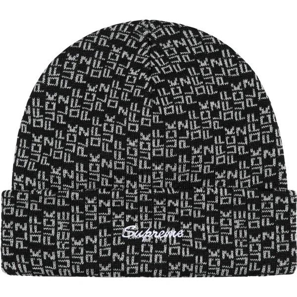 Supreme Fuck Off Beanie - Black (front)