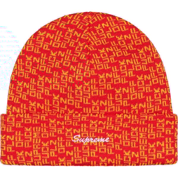 Supreme Fuck Off Beanie - Red (front)