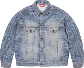 Supreme Fuck Stitch Denim Trucker Jacket Blue