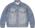 Supreme Fuck Stitch Denim Trucker Jacket - Blue (front)
