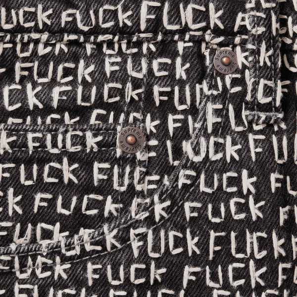 Supreme Fuck Stitch Loose Fit Jean - Black (front)