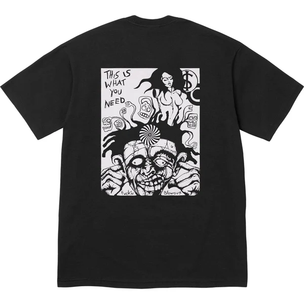 Supreme Fuckin Blowout Tee - Black (front)