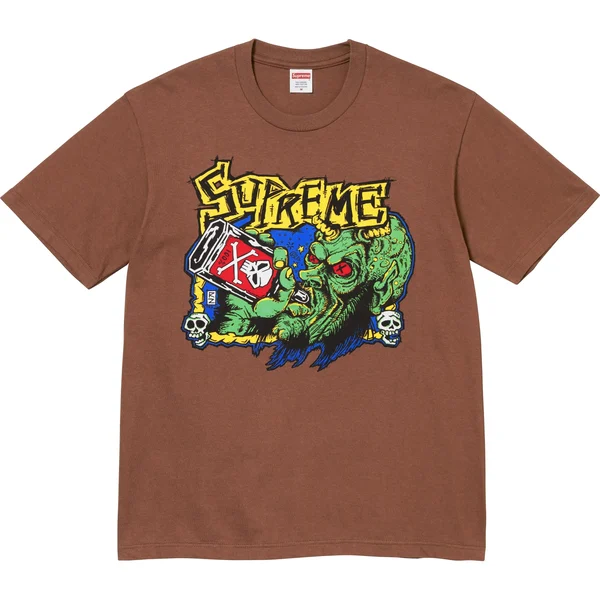 Supreme Fuckin Blowout Tee - Brown (front)
