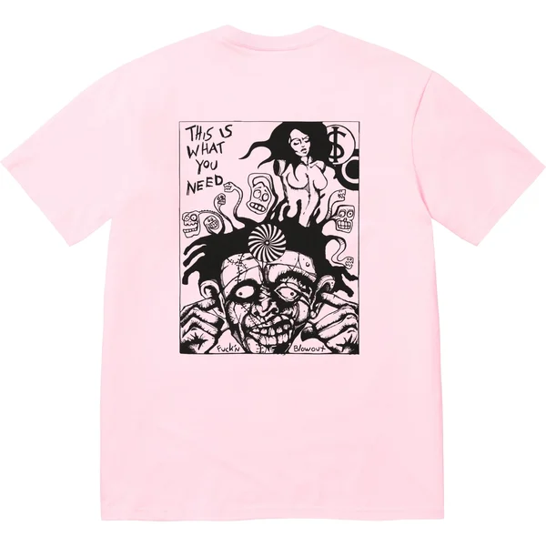 Supreme Fuckin Blowout Tee - Light Pink (front)