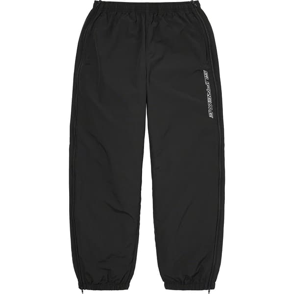 Supreme Full Zip Baggy Warm Up Pant - Black (front)