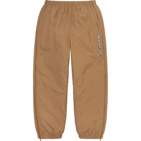 Supreme Full Zip Baggy Warm Up Pant Light Brown