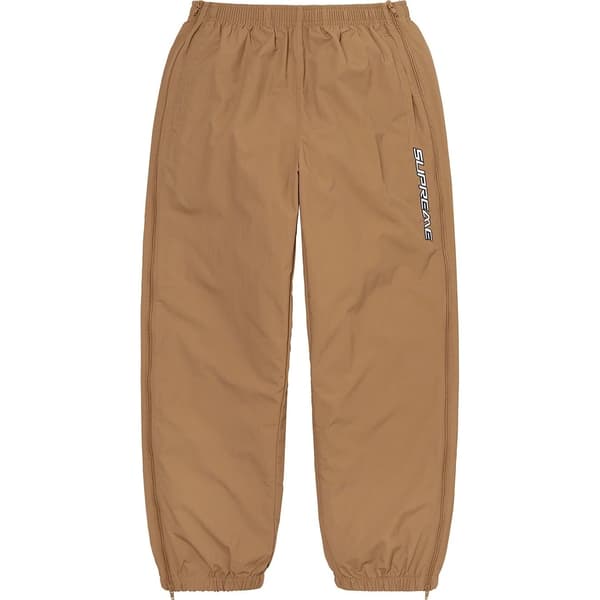Supreme Full Zip Baggy Warm Up Pant - Light Brown (front)