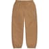 Supreme Full Zip Baggy Warm Up Pant - Light Brown (front)