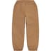 Supreme Full Zip Baggy Warm Up Pant - Light Brown (front)