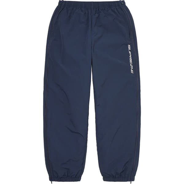Supreme Full Zip Baggy Warm Up Pant - Navy (front)