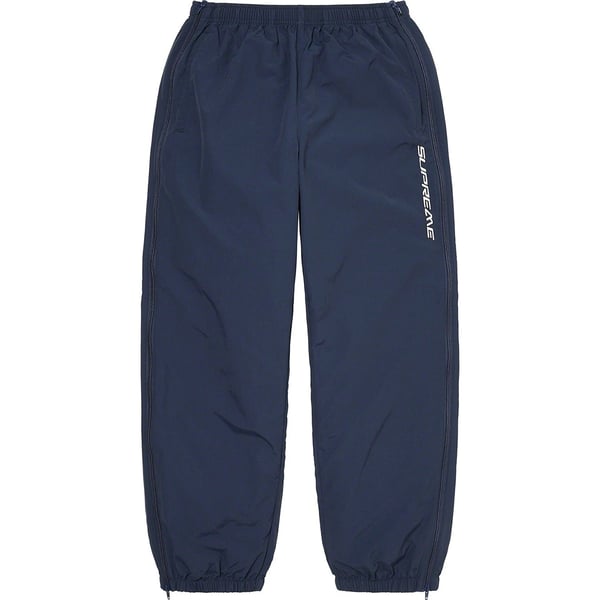 Supreme Full Zip Baggy Warm Up Pant - Navy (front)