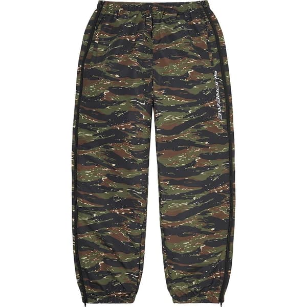 Supreme Full Zip Baggy Warm Up Pant - Tiger Camo (front)