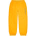 Supreme Full Zip Baggy Warm Up Pant - Yellow (front)