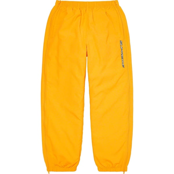 Supreme Full Zip Baggy Warm Up Pant - Yellow (front)