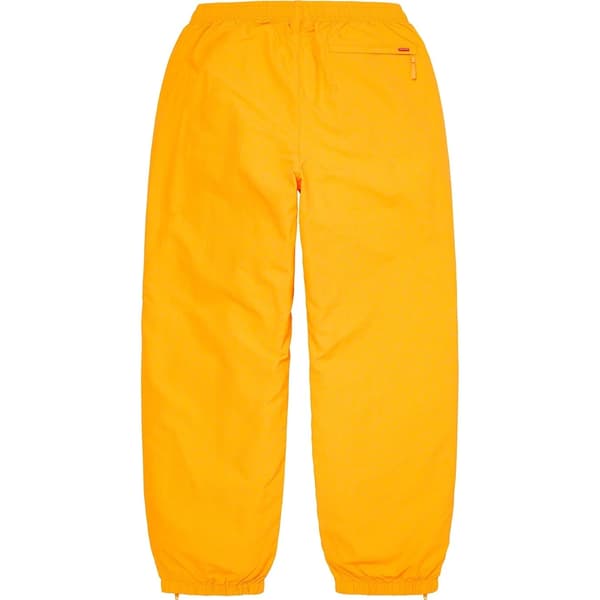Supreme Full Zip Baggy Warm Up Pant - Yellow (front)