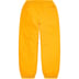 Supreme Full Zip Baggy Warm Up Pant - Yellow (front)