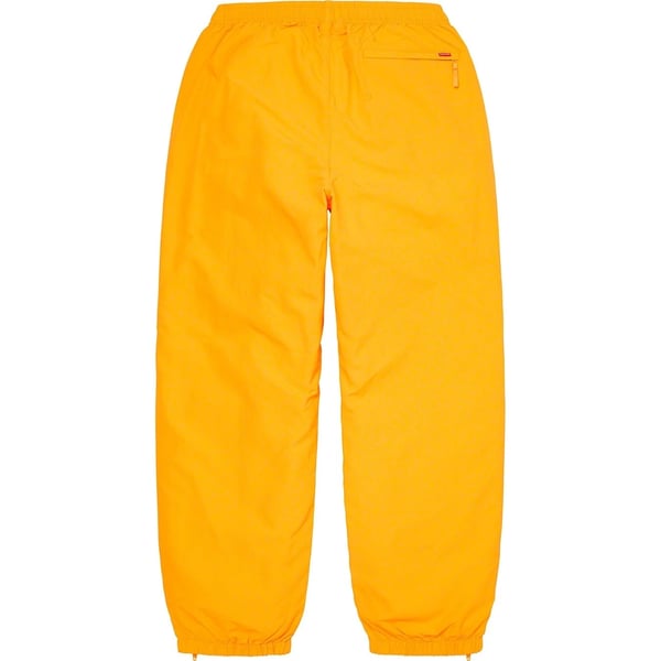 Supreme Full Zip Baggy Warm Up Pant - Yellow (front)