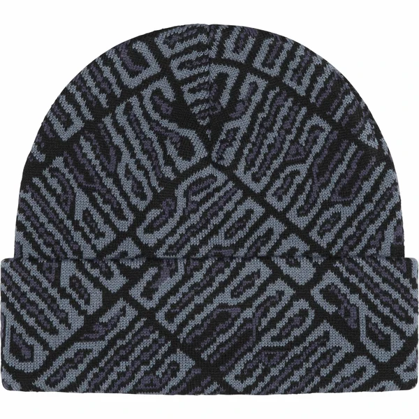 Supreme Funk Spellout Beanie - Black (front)