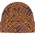 Supreme Funk Spellout Beanie - Orange (front)