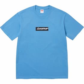 Supreme Futura Box Logo Tee Bright Blue