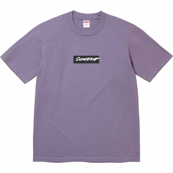 Supreme Futura Box Logo Tee - Dusty Purple (front)