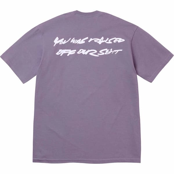 Supreme Futura Box Logo Tee - Dusty Purple (front)