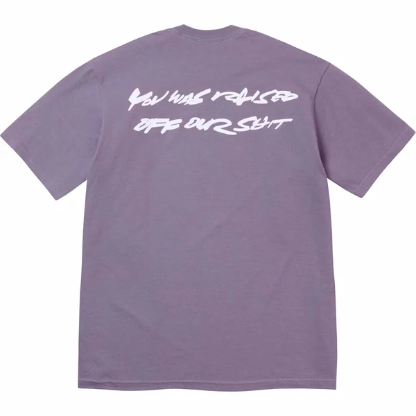 Supreme Futura Box Logo Tee - Dusty Purple (front)