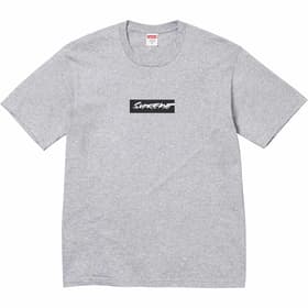 Supreme Futura Box Logo Tee Heather Grey