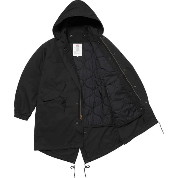 Supreme Futura Fishtail Parka - Black (front)