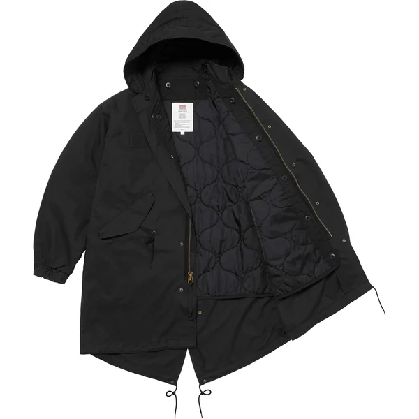 Supreme Futura Fishtail Parka - Black (front)