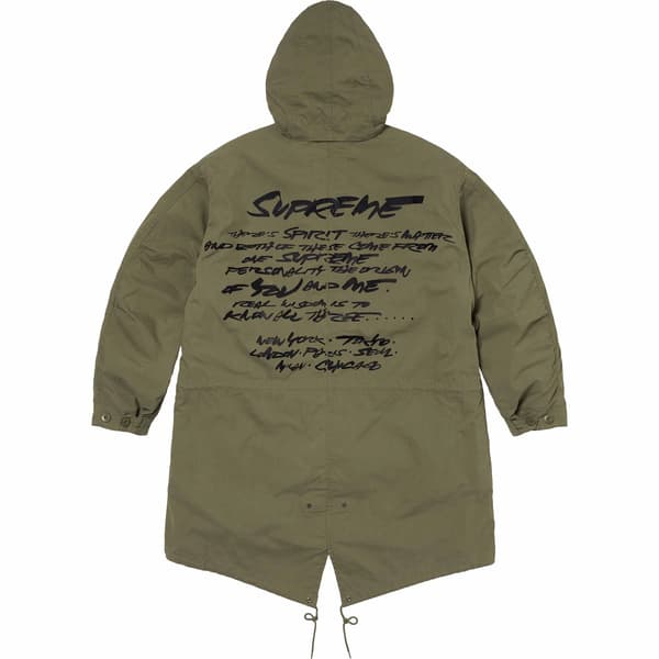 Supreme Futura Fishtail Parka - Olive (front)