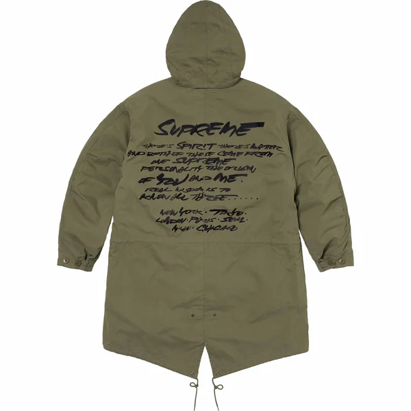 Supreme Futura Fishtail Parka - Olive (front)